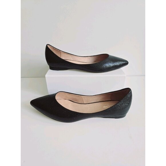 ALL BLACK Footwear Leather Slip On Pointed Toe Leather Ballet Flats Shoes 40 9.5 - Picture 13 of 14